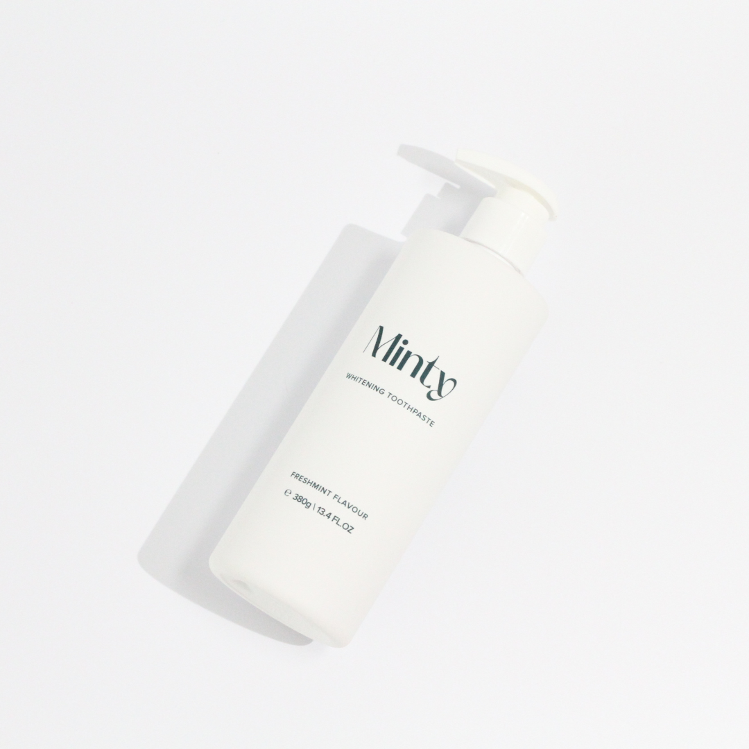 Minty Bottle Flatlay